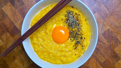 Entre el risotto y la carbonara, estilo japonés