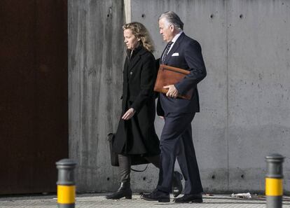 Bárcenas, el lunes pasado, a su llegada a la Audiencia Nacional.