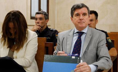 El expresidente del Govern balear Jaume Matas, durante el juicio por la construcción del hospital de de Son Espases.