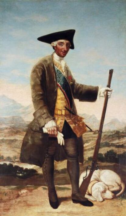 &#039;Retrato de Carlos III cazador&#039;, uno de los &#039;goya&#039; incluidos en la p&aacute;gina de BBVA. 