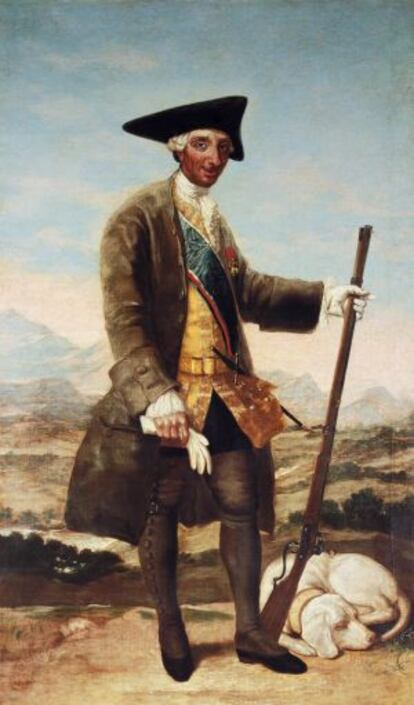'Retrato de Carlos III cazador', uno de los 'goya' incluidos en la página de BBVA.