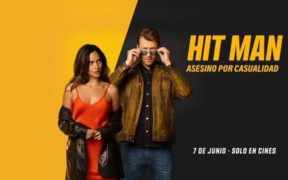 Cartel oficial de la película 'Hit Man. Asesino por casualidad'