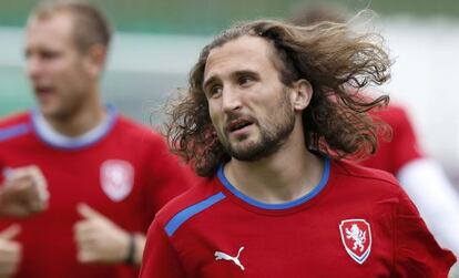 Jiracek, durante un entrenamiento.