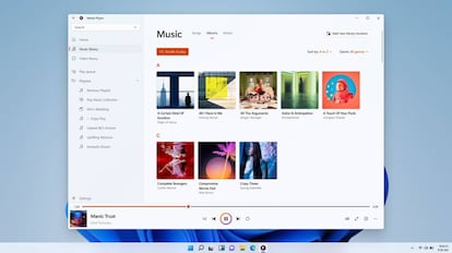 Nuevo diseño del reproductor de Windows 11