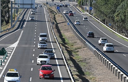 Vista general de la A-3 a su paso por Rivas Vaciamadrid (Madrid), el pasado sábado.