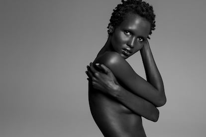 La modelo sudanesa Amar Akway.