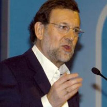 El presidente nacional del PP, Mariano Rajoy