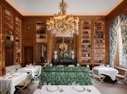 El restaurante La Biblioteca Gresca, en el hotel Santo Mauro de Madrid.