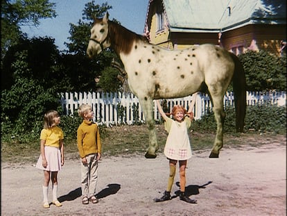 Fotograma de la serie Pippi Calzaslargas.