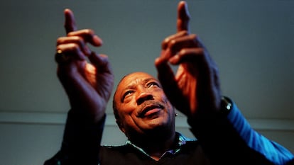 El productor musical Quincy Jones en Chicago, Illinois, en octubre de 2001.