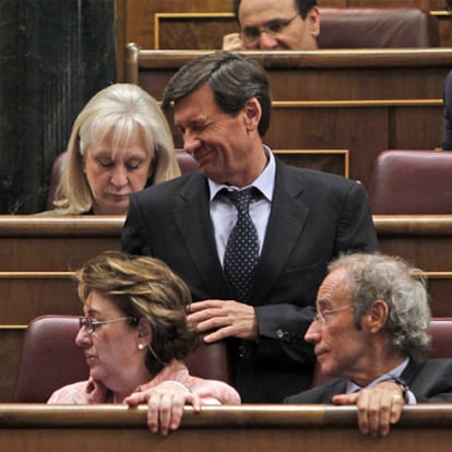 Antonio Gutiérrez, en el Pleno del Congreso.