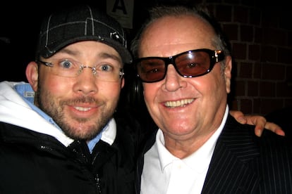 Junto a Jack Nicholson (2007).