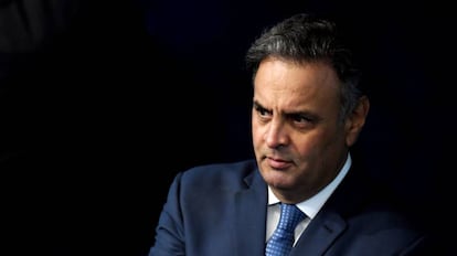 O senador Aécio Neves, no dia 4 de julho.