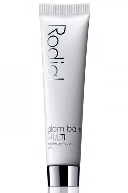 El bálsamo multiuso más exquisito del mercado es de Rodial. Es su célebre Glam Balm, uno de esos productos que hay que llevar siempre encima para cualquier necesidad. Sirve para hidratar las manos y zonas más resecas, es un potente antiedad, también se puede usar sobre los labios, resulta excelente para proteger y nutrir el cutis en los días más fríos... Cuesta 51, 50 euros.