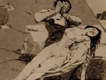 One of the prints by Goya that the Ateneo was prohibited from putting up for auction.