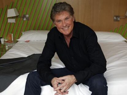 David Hasselhoff, esta semana en Madrid.