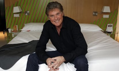 David Hasselhoff, esta semana en Madrid.