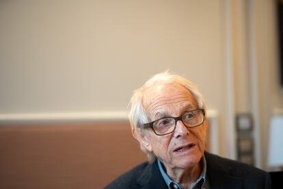 Ken Loach, durante la entrevista en Valladolid.