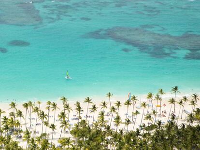 Playa Bávaro, una de las más conocidas de República Dominicana.