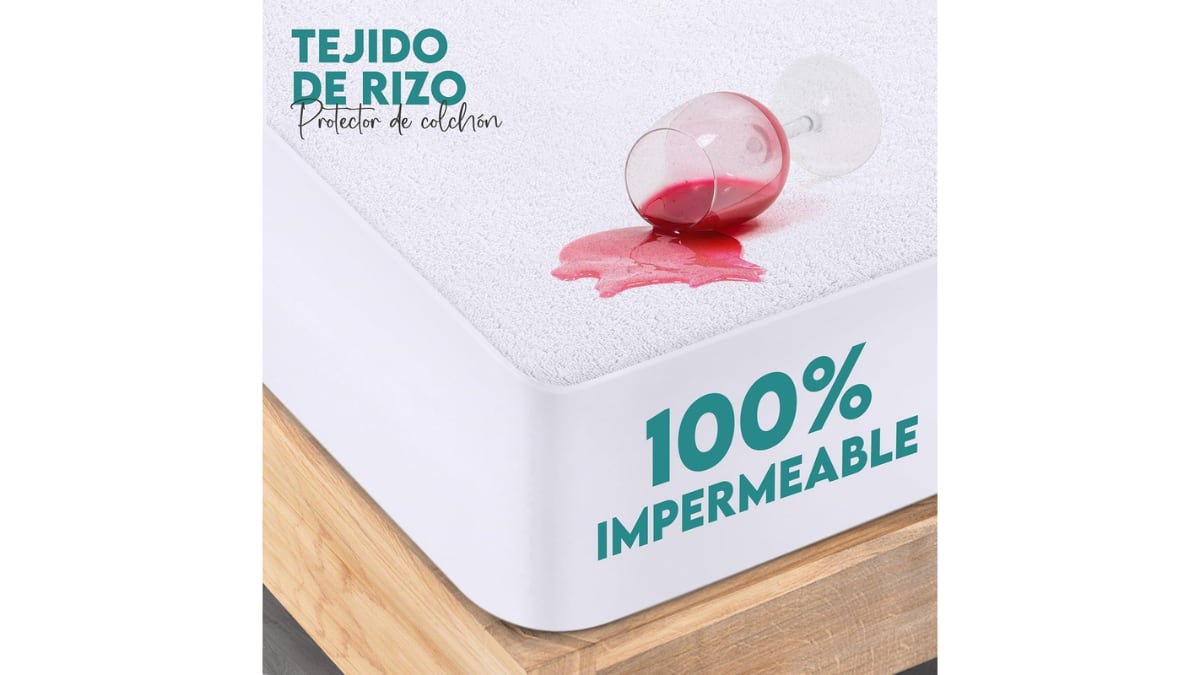 Este protector de colchón destaca por ser impermeable.