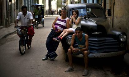 Una escena de una calle de La Habana el pasado miércoles.