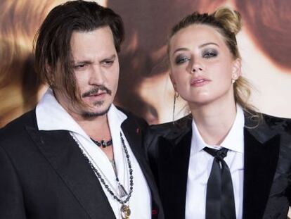 Los actores Johnny Depp y Amber Heard a finales de noviembre. 