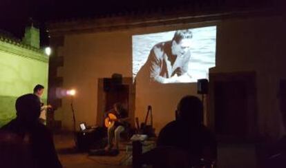 Instante del concierto de Josete Ordóñez.