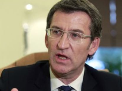 El presidente de la Xunta, Alberto Núñez Feijóo