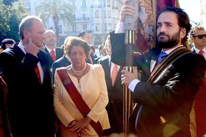 Alberto Fabra, presidente de Valencia, y la alcaldesa Rita Barberá, en 2014.