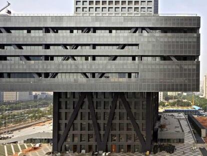 La bolsa de Shenzhen, proyectada por Rem Koolhaas.