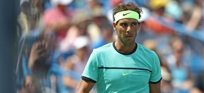 Nadal, durante el partido frente a Coric en Cincinnati.