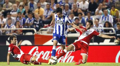 Isaac Cuenca, del Depor con Trashorras y Quini, del Rayo.