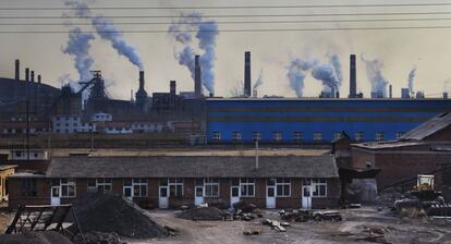 Vista de una de las áreas industriales de la ciudad de Muchangkou, en la región de Tangshan.