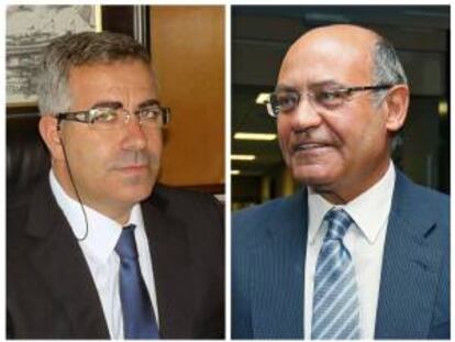 En la imagen, el propietario de Marsans y Nueva Rumasa, Ángel de Cabo (i), y el expresidente de la CEOE Gerardo Díaz Ferrán (d). EFE/Archivo