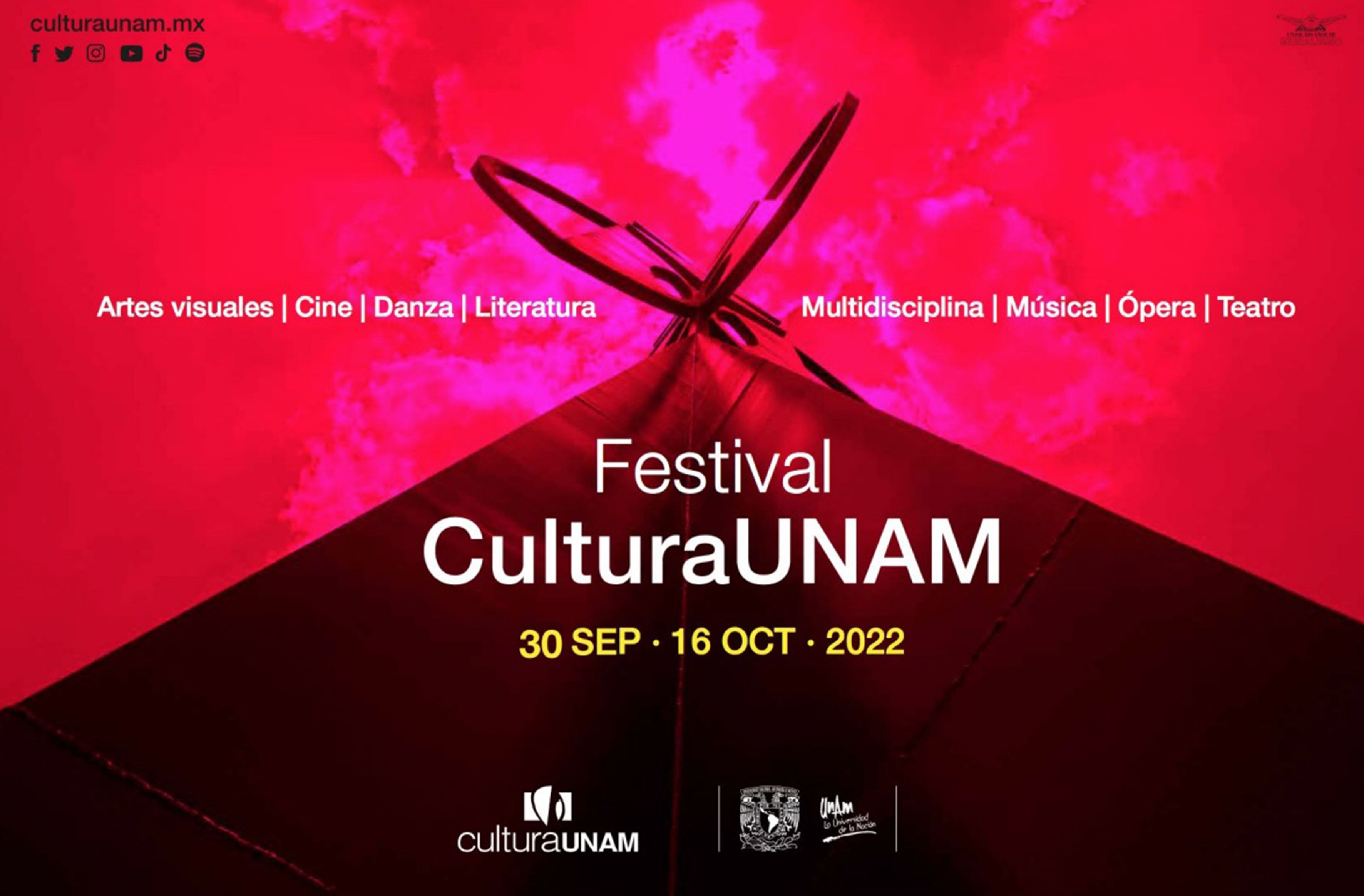 Cartel promocional del festival CulturaUNAM.