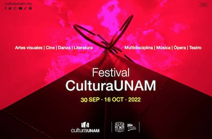 Cartel promocional del festival CulturaUNAM.