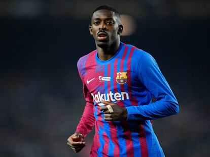 Dembélé en un partido del Barcelona contra el Elche.