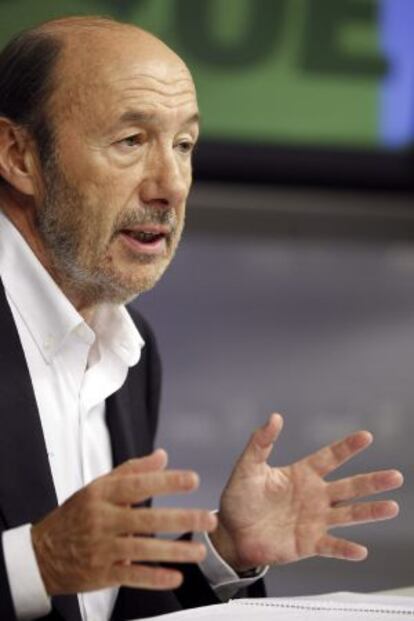 El líder del PSOE, Alfredo Pérez Rubalcaba.