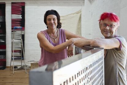 Karolina Kinnander, a la izquierda, y Madeleine Edberg, en el centro UkaMa.