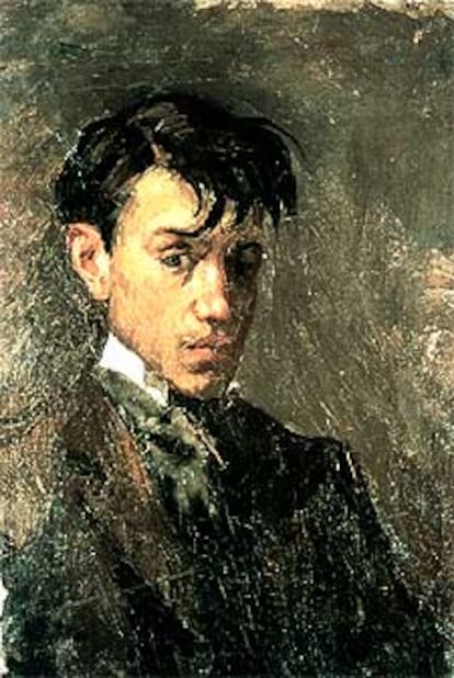 <i>Autorretrato,</i> Pablo Ruiz Picasso, 1896.