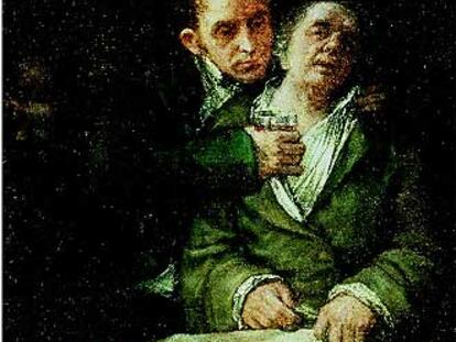 'Autorretrato con el doctor Arrieta' (1820), de Francisco de Goya.