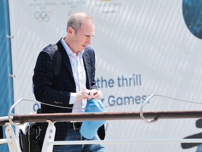 El actual director ejecutivo de Amazon, Andrew R. Jassy, a su llegada a Venecia para la boda de Bezos y Sanchez. Jassy ha ejercido como sucesor del fundador de la compañía desde julio de 2021.