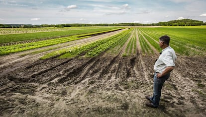 Ludolf Von Maztlan at his organic farm.