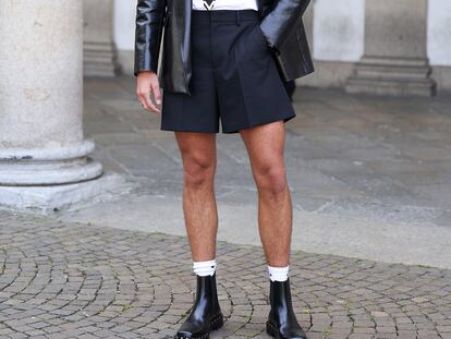 Jacob Elordi, en el desfile de p-v 2024 de Valentino en Milán.