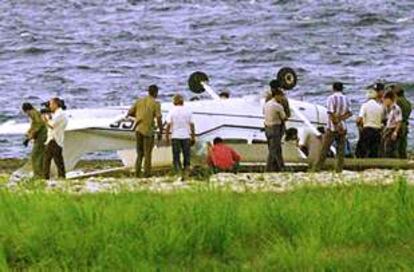 Estado de la avioneta, tras su aterrizaje de emergencia en Cuba