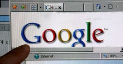 La página del buscador de Google.