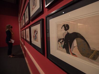 La exposición 'Japón, una historia de amor y guerra' en el espacio cultural de CentroCentro de Madrid.