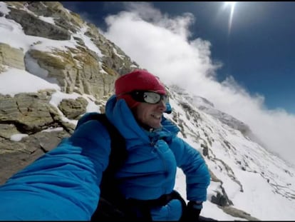 Kilian Jornet, a l'Everest.