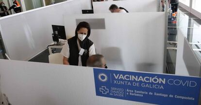 Prueba puloto de administración masiva de vacunas en Galicia.