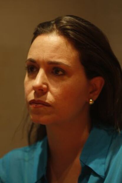 La diputada Mar&iacute;a Corina Machado, en Madrid.